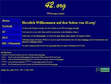 Tablet Screenshot of 42.org